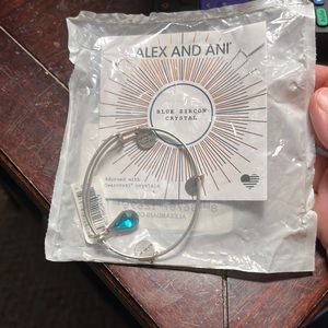 Alex and Ani Blue Zircon Crystal Bracelet
